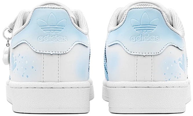【客製化球鞋】adidas originals Superstar 冰晶愛心 漸變變色 獨特鞋盒 防滑耐磨 低筒 板鞋 男女款 白藍 Purchase 【客製化球鞋】adidas originals Superstar 冰晶愛心 漸變變色 獨特鞋盒 防滑耐磨 低筒 板鞋 男女款 白藍