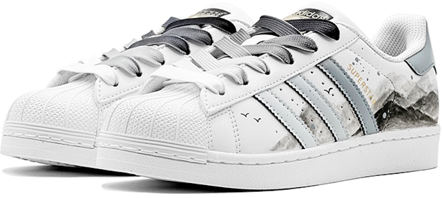 Zapatillas adidas Superstar Edición Especial "Tinta Paisaje" EG4958(TeamS-水墨阿迪S-BOX) Lookbook Zapatillas adidas Superstar Edición Especial "Tinta Paisaje" EG4958(TeamS-水墨阿迪S-BOX)