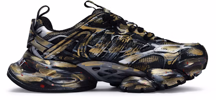 【客製化球鞋】adidas VENTO XLG DELUXE 811製造 機甲戰士 機能風 擦色 潑墨 低筒 休閒跑步鞋 男女同款 黑金銀 Lookbook 【客製化球鞋】adidas VENTO XLG DELUXE 811製造 機甲戰士 機能風 擦色 潑墨 低筒 休閒跑步鞋 男女同款 黑金銀