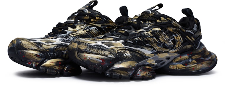 【客製化球鞋】adidas VENTO XLG DELUXE 811製造 機甲戰士 機能風 擦色 潑墨 低筒 休閒跑步鞋 男女同款 黑金銀 Shop 【客製化球鞋】adidas VENTO XLG DELUXE 811製造 機甲戰士 機能風 擦色 潑墨 低筒 休閒跑步鞋 男女同款 黑金銀