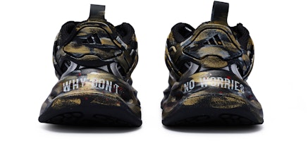 【客製化球鞋】adidas VENTO XLG DELUXE 811製造 機甲戰士 機能風 擦色 潑墨 低筒 休閒跑步鞋 男女同款 黑金銀 Purchase 【客製化球鞋】adidas VENTO XLG DELUXE 811製造 機甲戰士 機能風 擦色 潑墨 低筒 休閒跑步鞋 男女同款 黑金銀