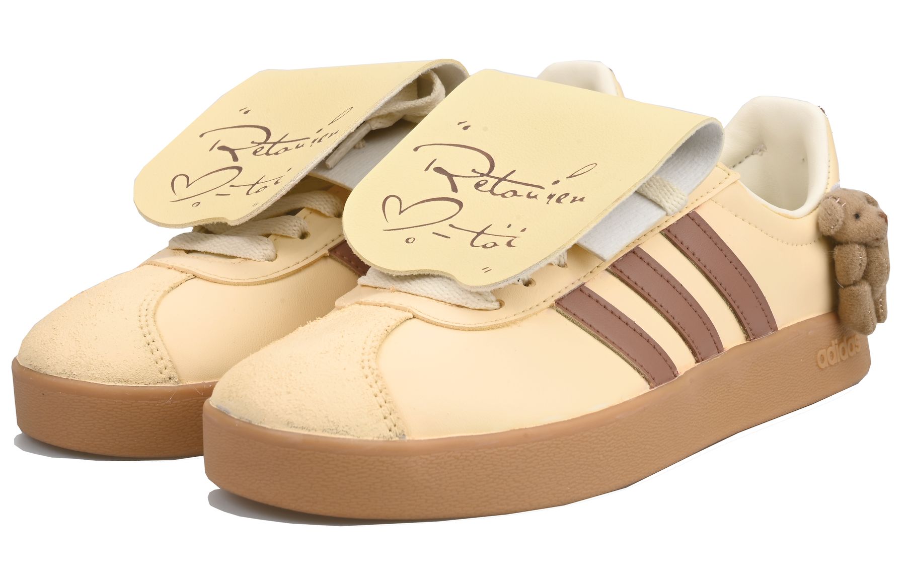 [Custom Shoes] adidas Vl Courtic 'Caramel Teddy Bear' 圖 4