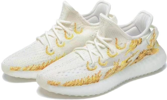 아디다스 이지 부스트 350 '골드 풀포스' (커스텀) HQ6316(Team54-火力全开金焰) Lookbook 아디다스 이지 부스트 350 '골드 풀포스' (커스텀) HQ6316(Team54-火力全开金焰)