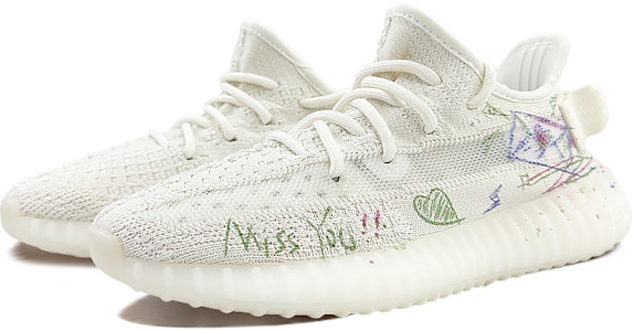 커스텀 아디다스 이지 부스트 350 '그라피티 봉투' HQ6316(Team40-男女款涂鸦信封白) Lookbook 커스텀 아디다스 이지 부스트 350 '그라피티 봉투' HQ6316(Team40-男女款涂鸦信封白)