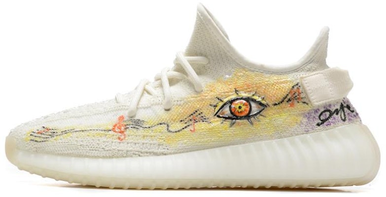 カスタム adidas Yeezy Boost 350 V2 "3Dアイホワイト" HQ6316(Team54-3D眼) Buy カスタム adidas Yeezy Boost 350 V2 "3Dアイホワイト" HQ6316(Team54-3D眼)