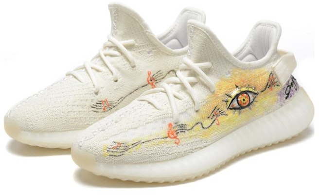 カスタム adidas Yeezy Boost 350 V2 "3Dアイホワイト" HQ6316(Team54-3D眼) Lookbook カスタム adidas Yeezy Boost 350 V2 "3Dアイホワイト" HQ6316(Team54-3D眼)