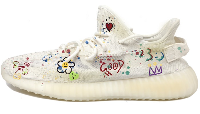 커스텀 아디다스 이지 350 V2 '베이지/레드/블루' HQ6316(Team拾玖-做旧涂鸦男女) Buy 커스텀 아디다스 이지 350 V2 '베이지/레드/블루' HQ6316(Team拾玖-做旧涂鸦男女)