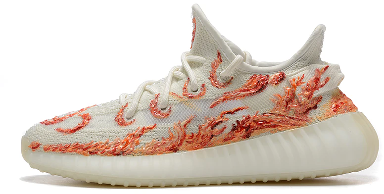 custom-shoes-adidas-yeezy-boost-350-v2-bone-firepower