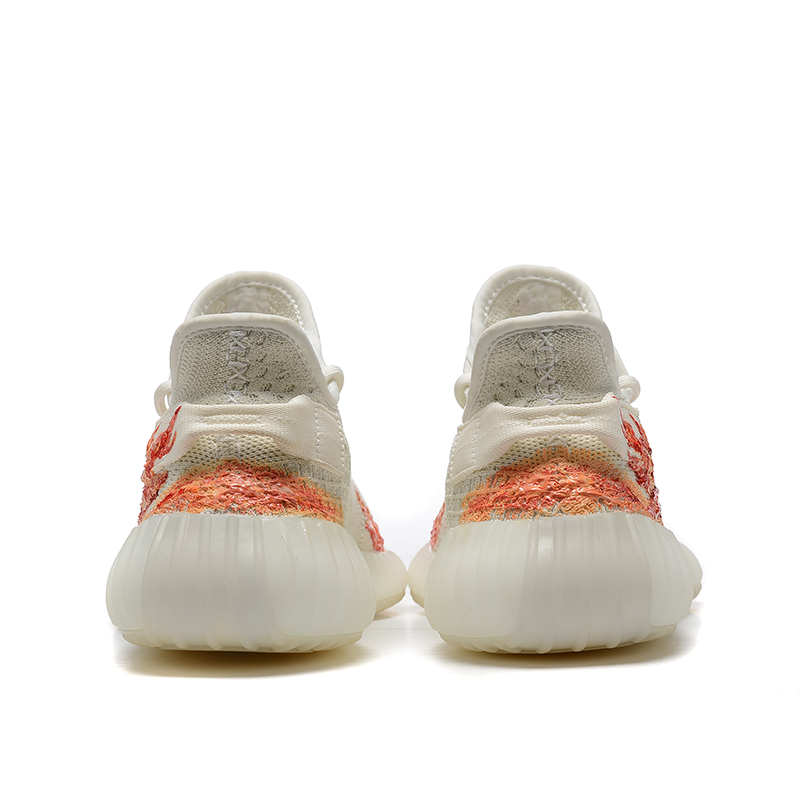 Purchase 【客製化球鞋】adidas originals Yeezy Boost 350 V2 bone 3D 火力全開 低幫 運動休閒鞋 男女同款 白紅
