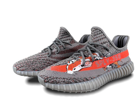 【定制球鞋】adidas originals Yeezy Boost 350 V2 灰橙2.0 滿天星 低筒 生活休閒鞋 男女同款 Lookbook 【定制球鞋】adidas originals Yeezy Boost 350 V2 灰橙2.0 滿天星 低筒 生活休閒鞋 男女同款