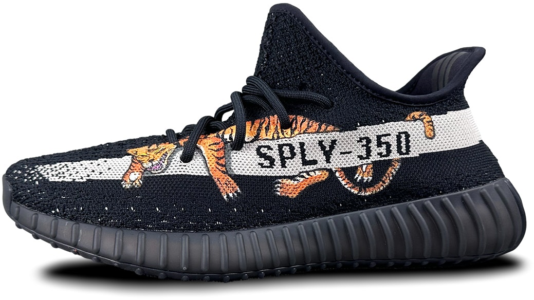 custom black yeezy