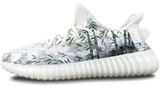 【定制鞋款】阿迪达斯Yeezy Boost 350 V2 '墨竹森林' HQ6316(Qin1-男女同款国潮竹林) Buy 【定制鞋款】阿迪达斯Yeezy Boost 350 V2 '墨竹森林' HQ6316(Qin1-男女同款国潮竹林)