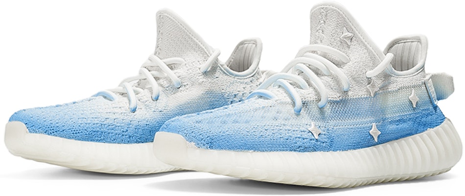 커스텀 아디다스 이지부스트 350 V2 '화이트 블루' HQ6316(TeamI-男女同款冰雪奇缘白蓝) Lookbook 커스텀 아디다스 이지부스트 350 V2 '화이트 블루' HQ6316(TeamI-男女同款冰雪奇缘白蓝)