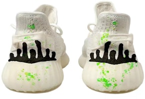 【定制球鞋】adidas originals Yeezy Boost 350 V2 OKHR 布料 減震防滑 低筒 運動休閒鞋 男女款 白綠黑 Purchase 【定制球鞋】adidas originals Yeezy Boost 350 V2 OKHR 布料 減震防滑 低筒 運動休閒鞋 男女款 白綠黑