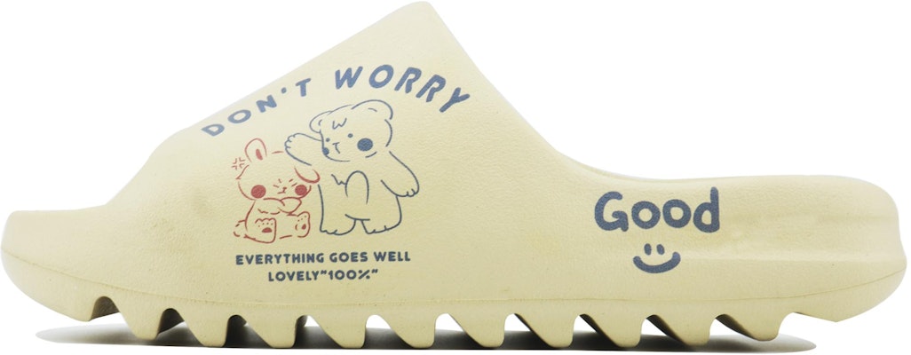 【訂製球鞋】adidas originals Yeezy Slide 二次元 卡通休閒 居家出街 EVA 快乾一字拖鞋 男女款 米色 Buy 【訂製球鞋】adidas originals Yeezy Slide 二次元 卡通休閒 居家出街 EVA 快乾一字拖鞋 男女款 米色