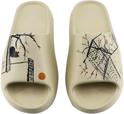 아디다스 이지 슬라이드 '베이지 핸드페인팅 와일드 펀' (50 characters) FZ5897(Team168-野趣) Details for 아디다스 이지 슬라이드 '베이지 핸드페인팅 와일드 펀' (50 characters) FZ5897(Team168-野趣)