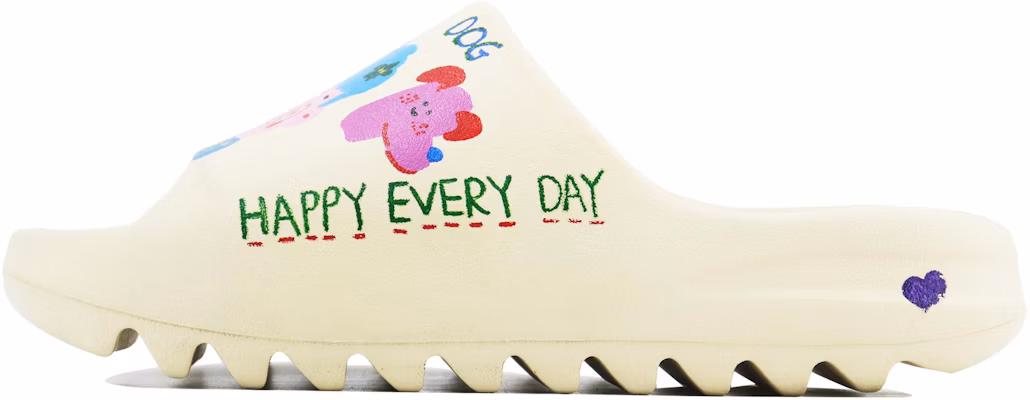【訂製球鞋】adidas originals Yeezy Slide 歡樂鬼 SDS 手繪卡通 休閒出街 EVA 防滑人字拖 鞋 男女同款 米色 Buy 【訂製球鞋】adidas originals Yeezy Slide 歡樂鬼 SDS 手繪卡通 休閒出街 EVA 防滑人字拖 鞋 男女同款 米色