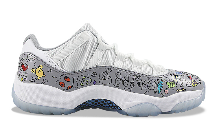 Order [Kasut Custom] Air Jordan 11 Retro Low 'Kelabu Simen Grafiti' AV2187-140-466771