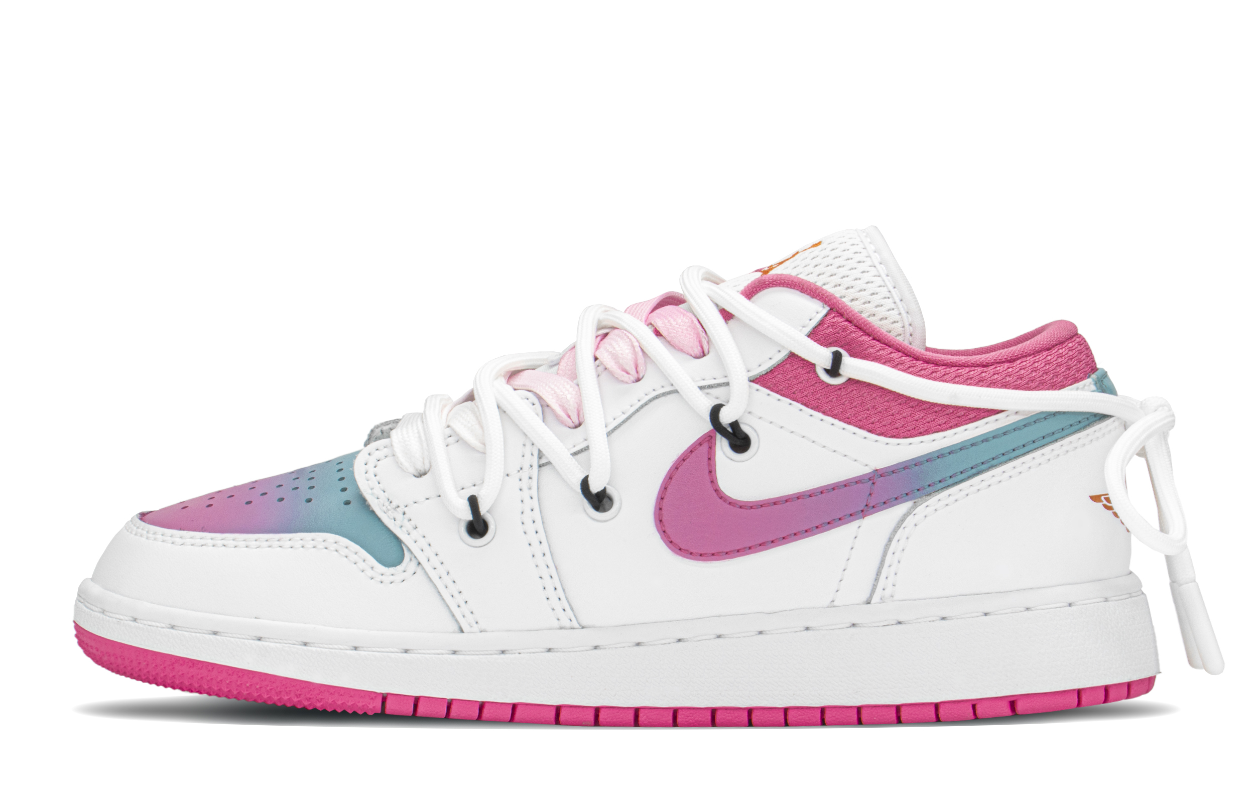 Buy 【訂製籃球鞋】 Jordan Air Jordan 1 棉花糖漸變 極簡 高級感 復古籃球鞋 GS 藍粉