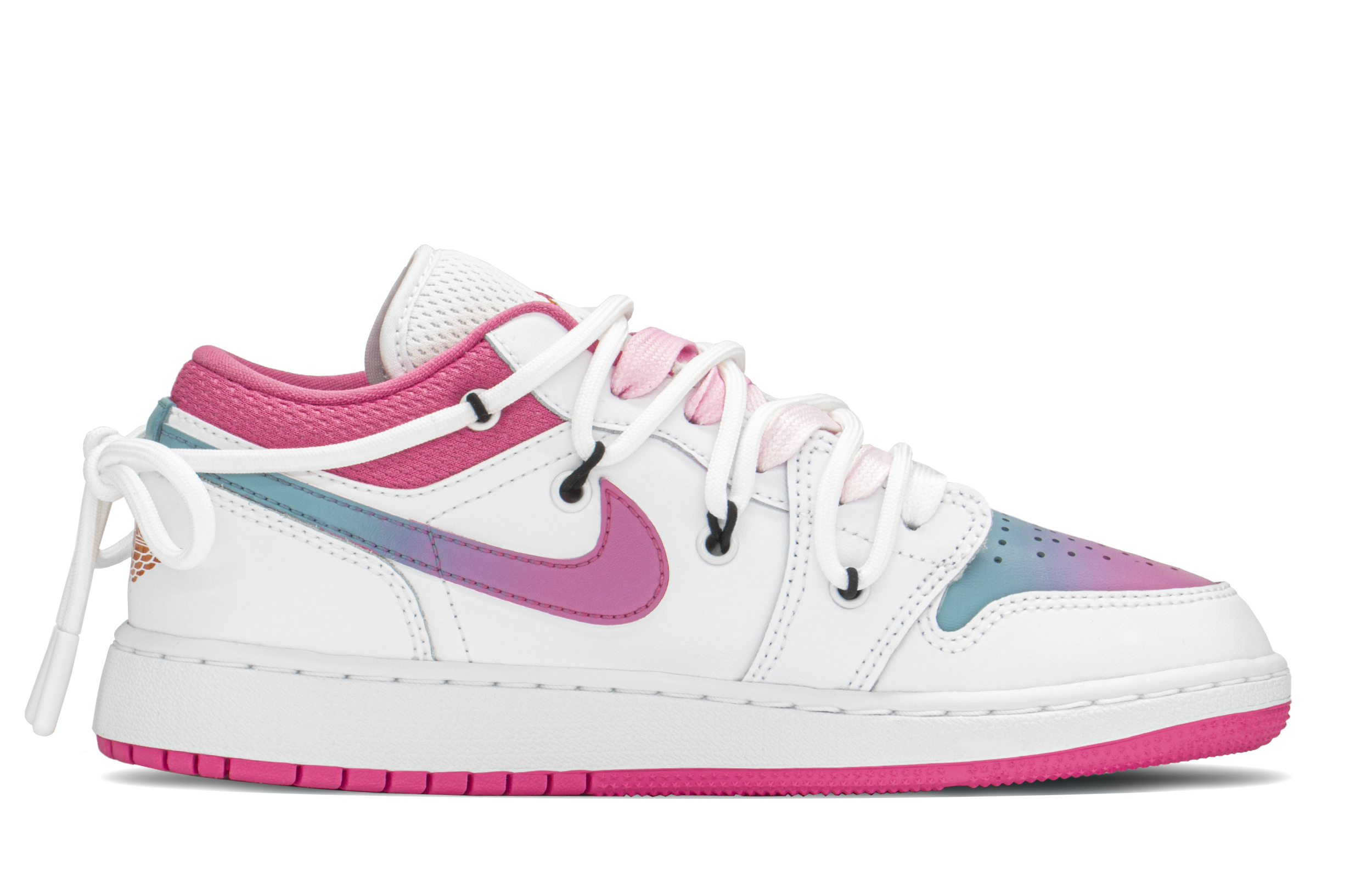 Order 【訂製籃球鞋】 Jordan Air Jordan 1 棉花糖漸變 極簡 高級感 復古籃球鞋 GS 藍粉