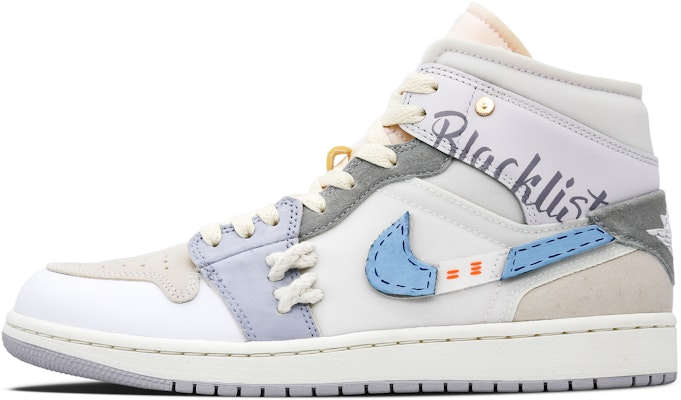 【訂製球鞋】Jordan Air Jordan 1 危機遊樂園 未來感特殊鞋盒 貼皮 鋅釘 高筒 復古籃球鞋 男款 灰藍 Buy 【訂製球鞋】Jordan Air Jordan 1 危機遊樂園 未來感特殊鞋盒 貼皮 鋅釘 高筒 復古籃球鞋 男款 灰藍