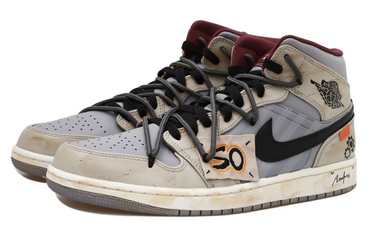 Shop [カスタムシューズ] エアジョーダン1 'インダストリアルウェイストシャドウ' DQ8426-615(Team拾玖-工业废土S-BOX)