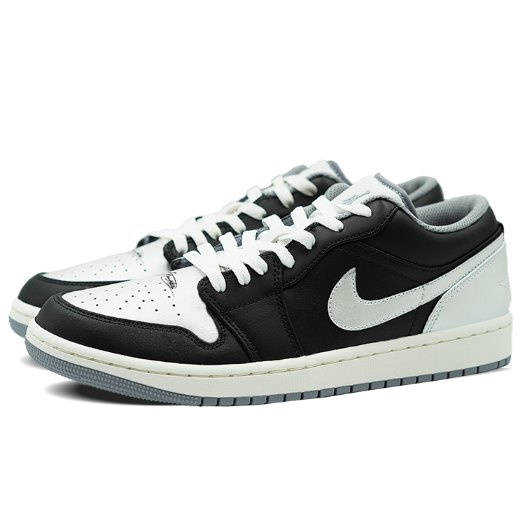 Shop [Zapatillas Personalizadas] Air Jordan 1 'Grafiti Plata y Negro' 553558-053(Team289-Silver)