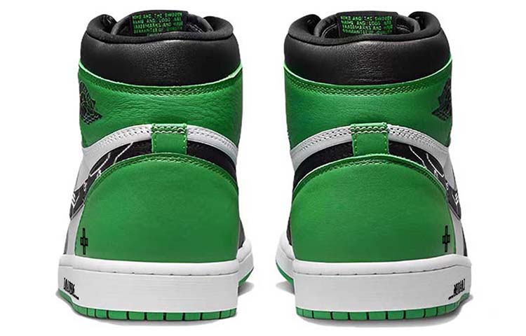 Shop [Zapatos Personalizados] Air Jordan 1 'Tech Blueprint - Blanco Verde Negro' DZ5485-031(Team56-电竞竞技)