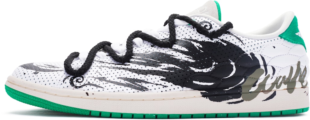 【定製球鞋】 Jordan Air Jordan 1 center court 國風系列 黑浪 解構風 手繪噴繪 防滑耐磨 低幫 復古籃球鞋 男女同款 白黑綠 Buy 【定製球鞋】 Jordan Air Jordan 1 center court 國風系列 黑浪 解構風 手繪噴繪 防滑耐磨 低幫 復古籃球鞋 男女同款 白黑綠