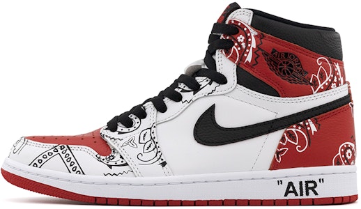 【定製球鞋】 Jordan Air Jordan 1 高筒 腰果花 街頭 鴛鴦 復古 嘻哈 高幫 板鞋 男女同款 黑白紅 Buy 【定製球鞋】 Jordan Air Jordan 1 高筒 腰果花 街頭 鴛鴦 復古 嘻哈 高幫 板鞋 男女同款 黑白紅