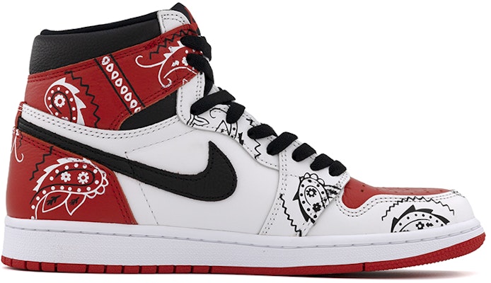【定製球鞋】 Jordan Air Jordan 1 高筒 腰果花 街頭 鴛鴦 復古 嘻哈 高幫 板鞋 男女同款 黑白紅 Order 【定製球鞋】 Jordan Air Jordan 1 高筒 腰果花 街頭 鴛鴦 復古 嘻哈 高幫 板鞋 男女同款 黑白紅