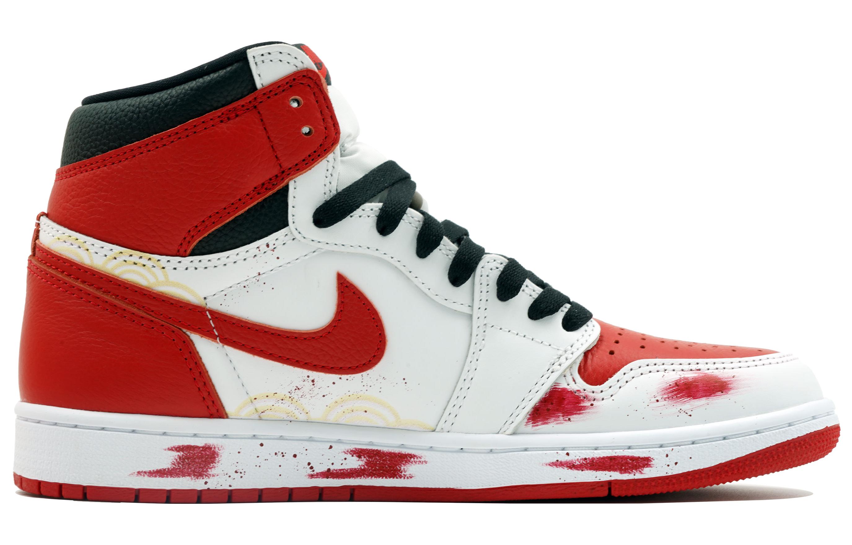 Order 【訂製球鞋】Jordan Air Jordan 1 吉祥 龍年限定 中國龍 高筒 復古籃球鞋 男女同款 白紅