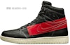 Details for 【定制球鞋】Air Jordan 1 Defiant “Couture“ 禁穿主題 達爾文 反生物學 水墨書法 國潮中國風 情侶鞋 高幫 復古籃球鞋 男款 黑紅