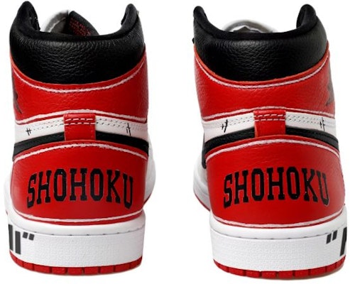 【訂製球鞋】 Jordan Air Jordan 1 熱血青春系列 塗鴉 動漫二次元 7號 高幫 復古籃球鞋 男女同款 白紅 Shop 【訂製球鞋】 Jordan Air Jordan 1 熱血青春系列 塗鴉 動漫二次元 7號 高幫 復古籃球鞋 男女同款 白紅