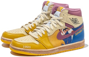 Jordan 1 Personalizadas "Pintura Café" 555088-706(TeamB-男女款人物油画C-BOX) Lookbook Jordan 1 Personalizadas "Pintura Café" 555088-706(TeamB-男女款人物油画C-BOX)