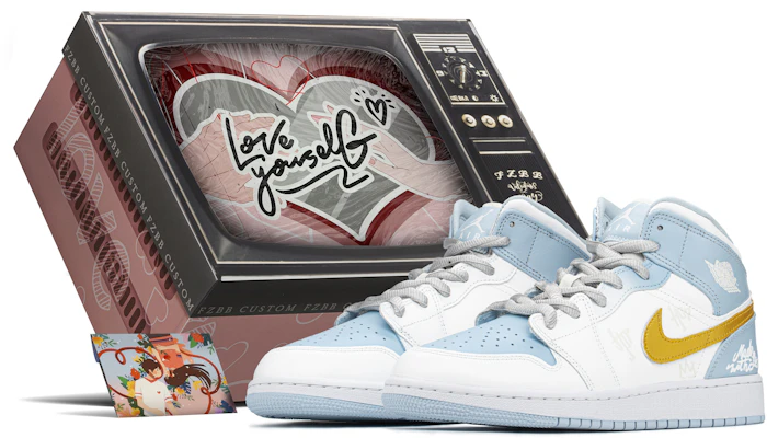 Air Jordan 1 "Azul Romántico" (Personalizadas) 555112-401(TeamA-AJ海蓝奇缘S-BOX) Buy Air Jordan 1 "Azul Romántico" (Personalizadas) 555112-401(TeamA-AJ海蓝奇缘S-BOX)