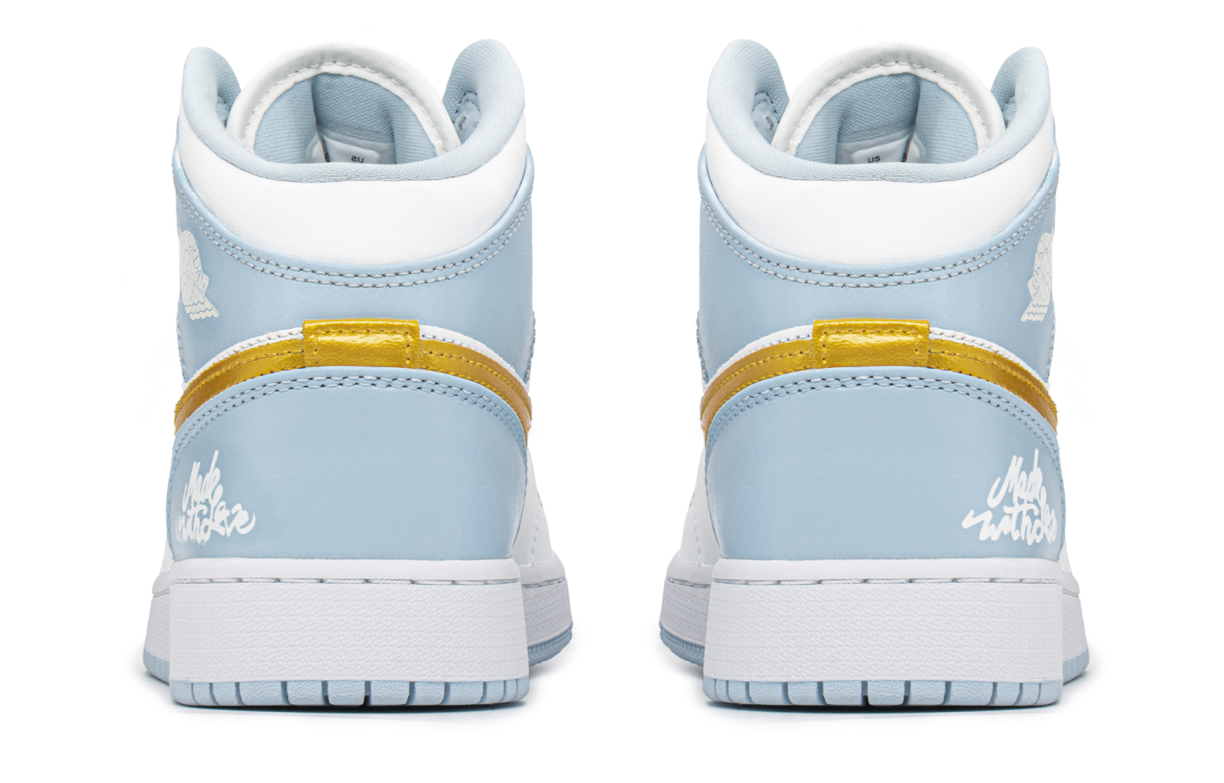 Purchase [Sepatu Khusus] Air Jordan 1 High 'Romantic Ocean Blue Splatter' 555112-401(TeamA-AJ海蓝奇缘S-BOX)