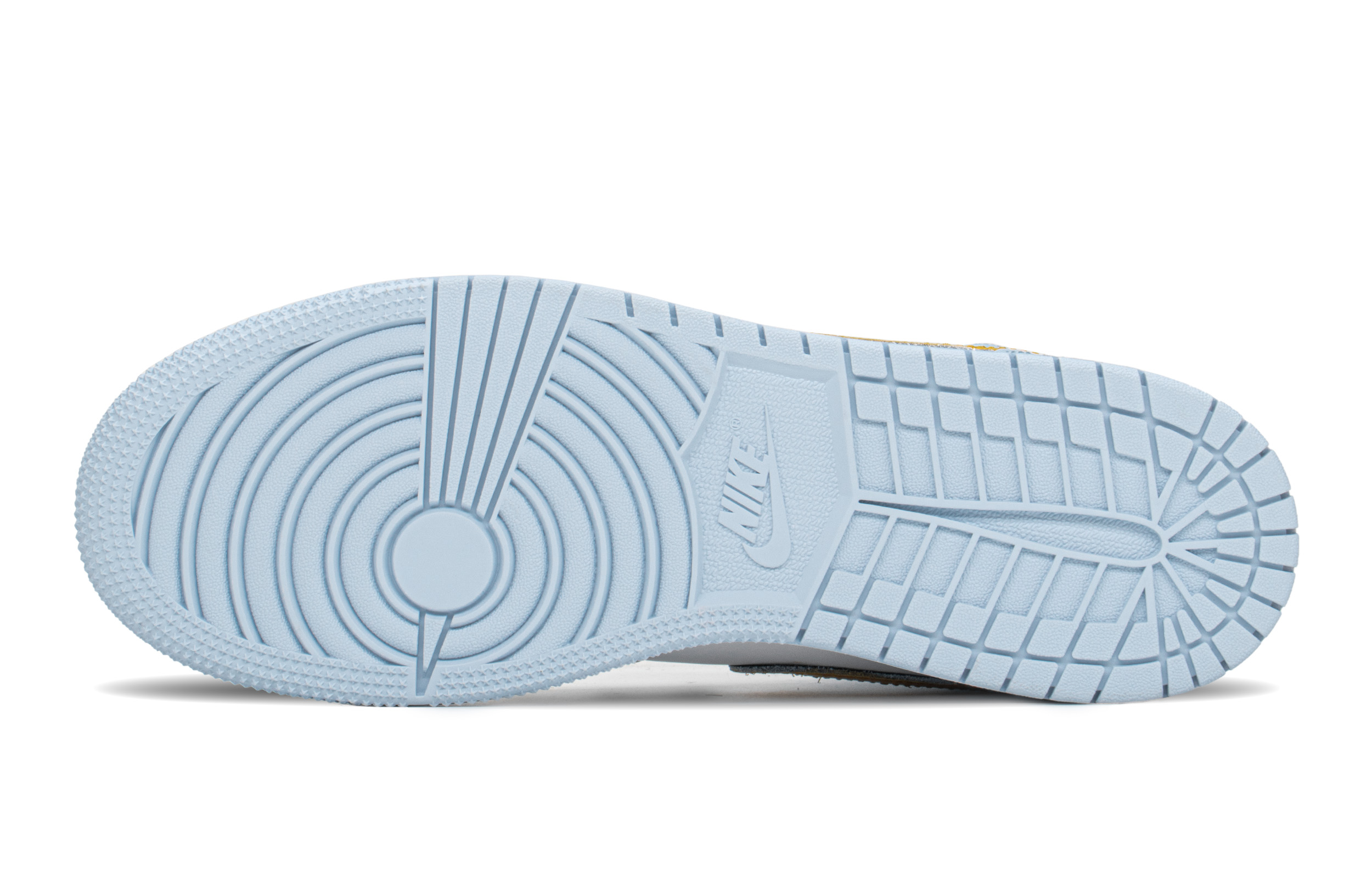 Details for [Sepatu Khusus] Air Jordan 1 High 'Romantic Ocean Blue Splatter' 555112-401(TeamA-AJ海蓝奇缘S-BOX)