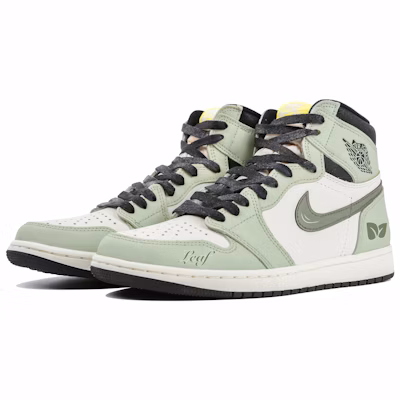 【訂製球鞋】 Jordan Air Jordan 1 清風綠意 夏日小分隊 高筒 復古籃球鞋 男女同款 白綠 Lookbook 【訂製球鞋】 Jordan Air Jordan 1 清風綠意 夏日小分隊 高筒 復古籃球鞋 男女同款 白綠