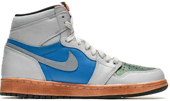 【訂製球鞋】Jordan Air Jordan 1 High 野鶴製造 藝術抽象主題 復古風 做舊鞋底 送禮 高幫 復古籃球鞋 男女同款 白藍 Lookbook 【訂製球鞋】Jordan Air Jordan 1 High 野鶴製造 藝術抽象主題 復古風 做舊鞋底 送禮 高幫 復古籃球鞋 男女同款 白藍