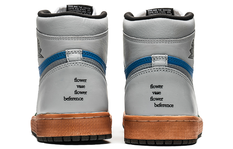 Purchase 【訂製球鞋】Jordan Air Jordan 1 High 野鶴製造 藝術抽象主題 復古風 做舊鞋底 送禮 高幫 復古籃球鞋 男女同款 白藍