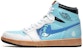 에어 조던 1 하이 '청백추상' (커스텀) 555088-603(TeamB-白蓝艺术)