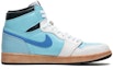 Order 에어 조던 1 하이 '청백추상' (커스텀) 555088-603(TeamB-白蓝艺术)
