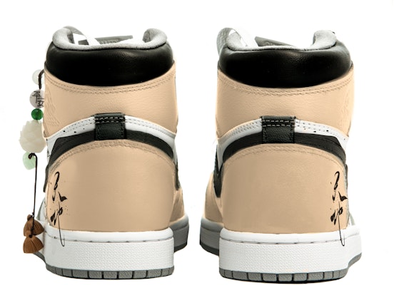 【定製球鞋】Jordan Air Jordan 1 浮游天地 特殊鞋盒 國風 新中式 復古 高筒 籃球鞋 男女同款 卡其黑 Shop 【定製球鞋】Jordan Air Jordan 1 浮游天地 特殊鞋盒 國風 新中式 復古 高筒 籃球鞋 男女同款 卡其黑