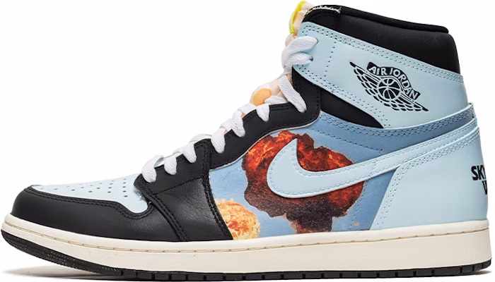 【定制球鞋】 Jordan Air Jordan 1 High OG 野鶴製造 黑藍腳趾 天空主題 特殊定制款 低幫 復古籃球鞋 男女同款 黑藍 Buy 【定制球鞋】 Jordan Air Jordan 1 High OG 野鶴製造 黑藍腳趾 天空主題 特殊定制款 低幫 復古籃球鞋 男女同款 黑藍
