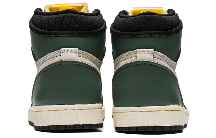 Shop 【定製球鞋】 Jordan Air Jordan 1 High OG 野鶴製造 復古藝術主題 火烈鳥 禮盒 高幫 復古籃球鞋 男女同款 黑綠