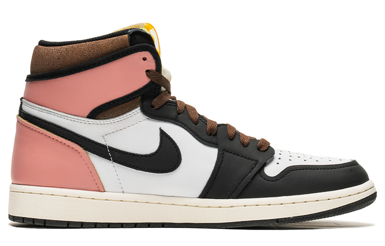 Order [Kasut Custom] Air Jordan 1 High OG 'Blue Toe Hitam Pink' 555088-118(TeamB-复古未来黑粉)