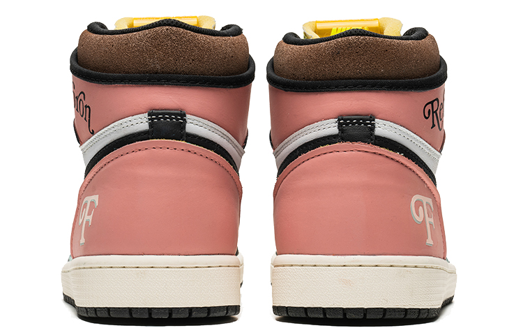 Shop [Kasut Custom] Air Jordan 1 High OG 'Blue Toe Hitam Pink' 555088-118(TeamB-复古未来黑粉)