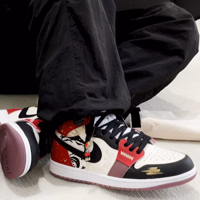 【訂製球鞋】Jordan Air Jordan 1 High OG龍遊四海 CNY新春龍年禮盒 玖柒 高筒 復古籃球鞋 男款 黑紅 8