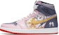 에어 조던 1 하이 OG '토끼의 해 화이트 퍼플' (커스텀) 555088-161(TeamB-男女款新年白紫)